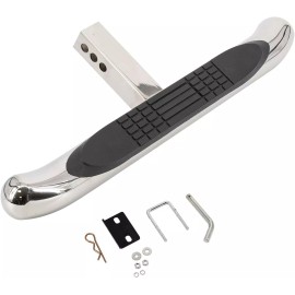 ‎Cobra-Tek 28" Hitch Step W/Led Brake Light w/ Hitch Pin & Hitch stabilizer for 2" Receiver