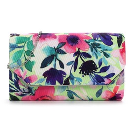 Tamaris Clutch TAS Amalia Flower 33805 Women's Handbags Floral, Green, Unit size