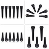 6Pcs Ebony Bridge Pins With Abalone Shell for Acoustic Folk