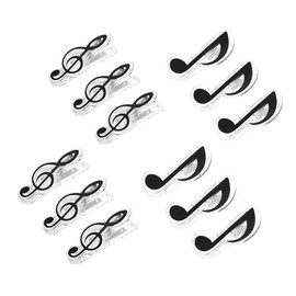 12 Pcs Music Note Clips,Decoration and Marking, Great for Office/Piano Room Music Note Clip Music Book Holder Alloy Paper Clip