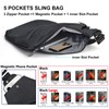 Kaimeng Crossbody Bag for Women and Men, Anti-theft Sling Bag