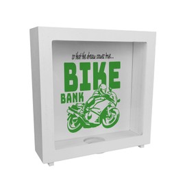 Bike Bank Money Box in Black on the Theme of Motorcycle Buying and Motorcycling Beautiful Money Box Gift for Money Foxes Who Like a Biker's Dreams or Their Own Dream