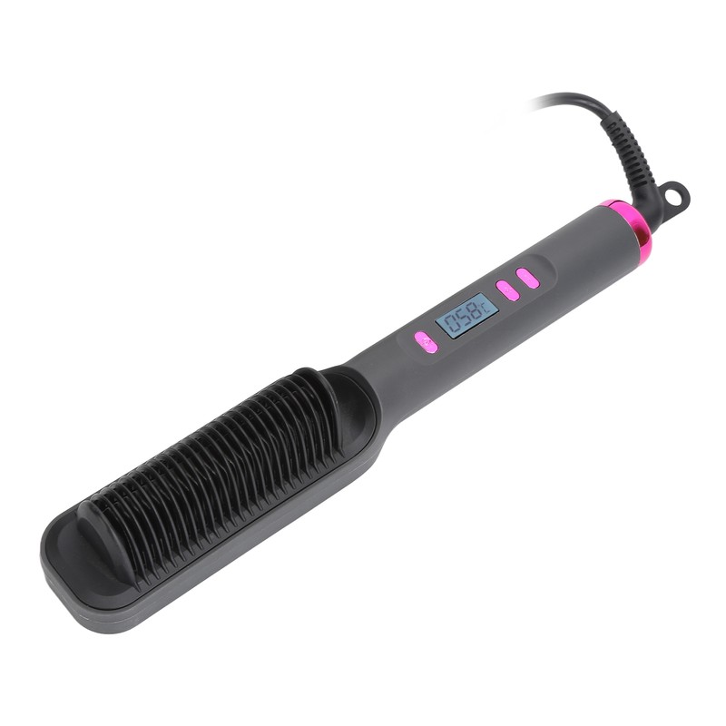 Hair Straightener Brush 3D Teeth Multi Temp Modes PTC Uniform