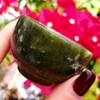 Jade - Green Jade Hand Carved Polished Bowl - Crystal