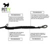 Dog Leash with Shock Absorber and Short Grip Handle -