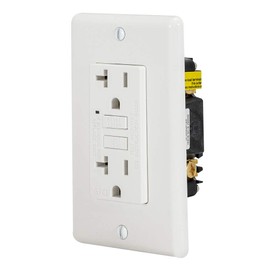 Eastman Ground Fault Circuit Interrupter, 20 Amps 125 Volts, White, 62177