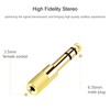 Valefod [Updated Version 5-Pack Stereo Audio Adapter 6.35mm (1/4 inch)
