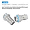 MECCANIXITY Hose Barb Fittings G1/4 x 12mm Thread Male Aluminum