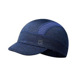 GADIEMKENSD Cooling Wheel Trim, Skull Cover with Flip Brim, Under Helmet for Men and Women, Suitable for Running and Sun Protection, blue-black, 54-60