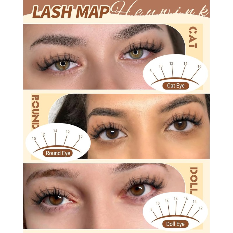 Spider Breeze Lash Clusters Kit Wispy Natural Eyelash Clusters DD