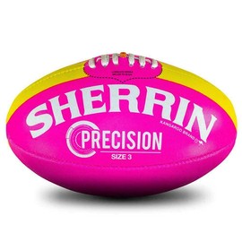 Sherrin Precision Synthetic Football, Pink, Size 3