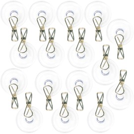 Fuongee Suction Cup Clips/Clamps, Pack of 16, Sucker Diameter 45mm