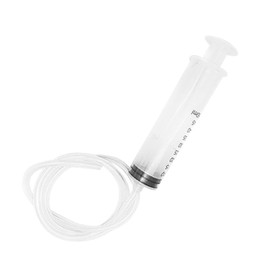 Plastic Transparent Syringes Reusable Liquid Syringe with Plastic Tubing for Pet Plant Feeding, Aquariums, Lab Measuring, Gardening, Nutrient Measurement, Motor Applications (50ml)