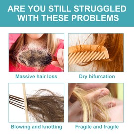 Hppsctink Haarglättungscreme, 60ml Hair Straightening Cream, Protein-Glättungscreme, Glättet krause Splissstellen, Beschädigtes Haar reparieren, Haarglättungs-Creme,shampoo