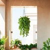 ZFProcess Artificial Faux Hanging Plants Basket for Spring Summer Outdoor