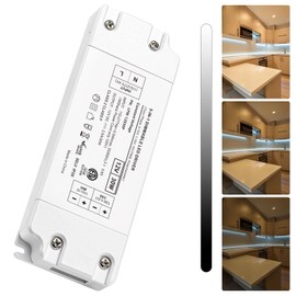 Cheopha LED Dimmable Driver 30W, 5-in-1 LED Transformer 12V Dimmable Power Supply, ETL Certified, 120 to 12 Volt Converter Strip Light Transformer, Compatible with Lutron Leviton Dimmers