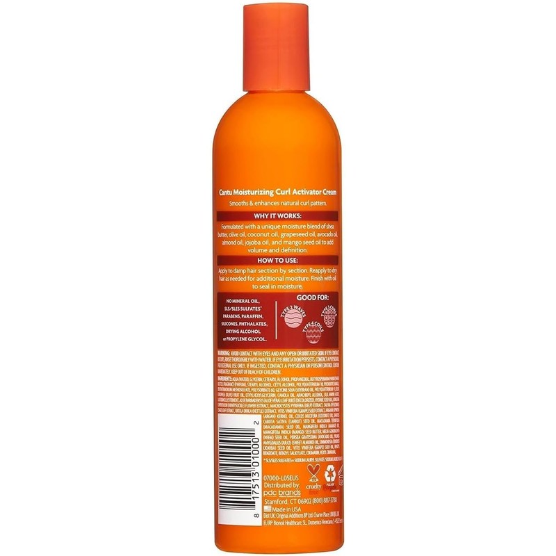 Shea Butter Moisturizing Curl Activator Cream by Cantu for Unisex