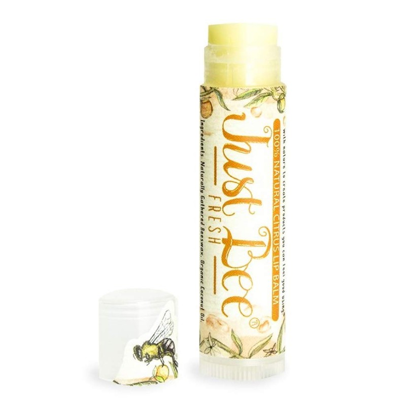 Just Bee 100% Natural Beeswax Lip Balm with Organic Oils