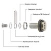 PATIKIL 1-1/8" Combination Cam Lock, 2 Pcs File Cabinet Locks