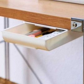 Attached sliding drawer extra large desk storage drawer