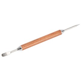 Coffee Latte Needle, Stainless Steel Latte Art Pen with Wood Handle, 15cm Coffee Latte Art Decorating Pen DIY Coffee Art Tool