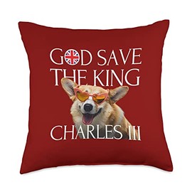 King Charles III Coronation Crowning Celebration 2023 Crown Throw Pillow