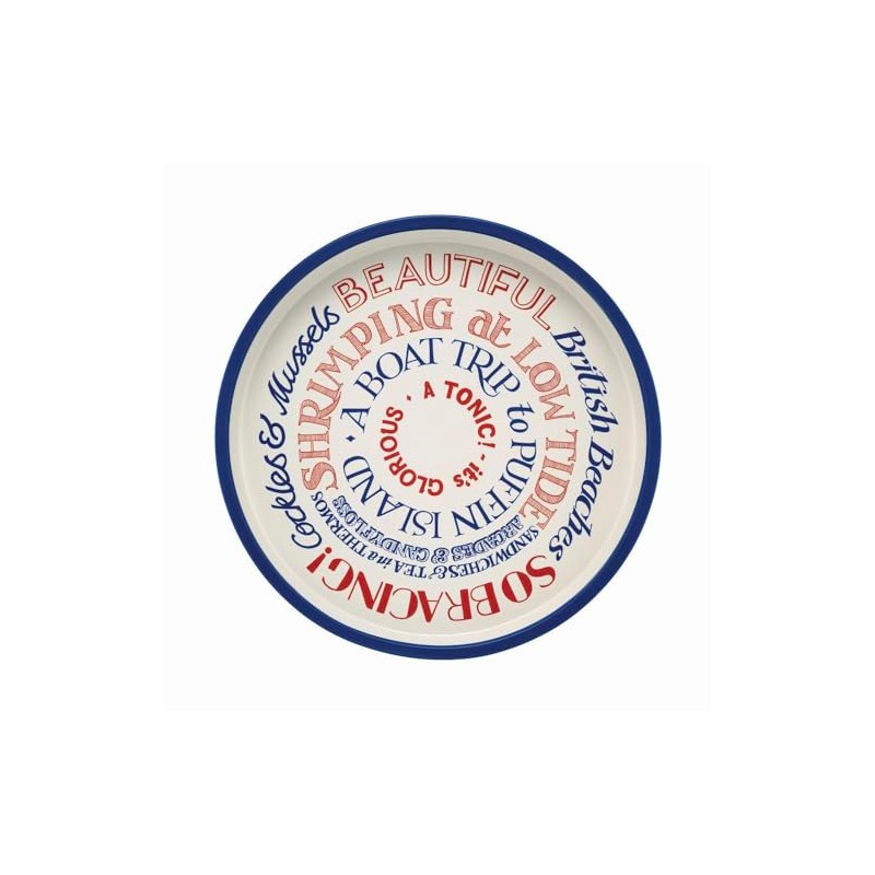 elitetins Emma Bridgewater Coast Toast Deepwell Tin Tray 300 mm