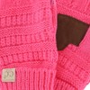 C.C Kids' One Size Fits Most Solid Cable Knit Touchscreen