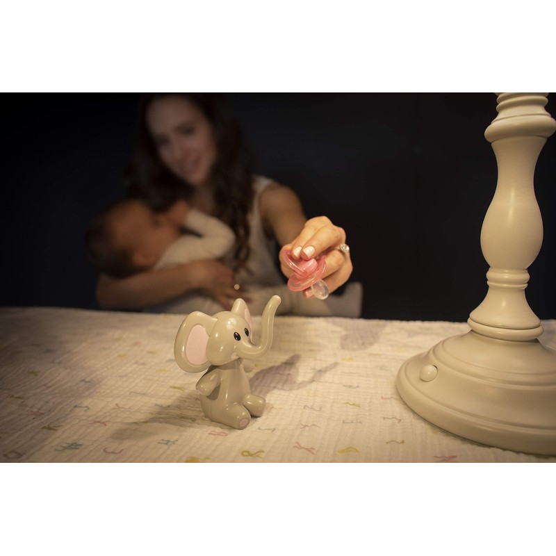 melii Elephant Pacifier Holder – Pacifier Storage – Grey with