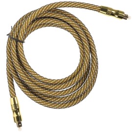TEHAUX Audio Optical Cable High-Speed Optic Male to Male Cord for Sound Bar and Tv Woven Design Plated Connectors for Enhanced Signal Quality