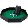Gesserit Dice Board with Felt Pad, Green Felt Lined PU