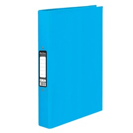 ED Pukka A4 Glossy 2-Ring Binder Files School Work Office 40mm Spine File Organiser (Blue)