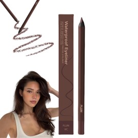 Eyeliner Pencil Waterproof,Eye Liner Pencils,Smudge Proof Eyeliner,Eyeliners Pencil,Waterproof and Smudge-Proof,Smooth and Easy to Color,Pen-Shaped Design,Long-Lasting Anti-Dizziness(PLUM)