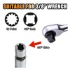 JOYCOURT 14mm&16mm Magnetic Swivel Spark Plug Socket, Thin Wall 3/8