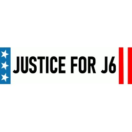 Justice for J6 Bumper Sticker Justice for All Sticker Made in USA