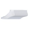 WILSON Men's 12-Pack Basic Low-Cut Socks, White, 6-12