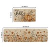 Artoid Mode Pumpkin Sunflowers Hello Fall Kitchen Mats Set of