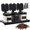 Suclain 3 Pcs Glass Coffee Station Organizer Set Coffee Containers