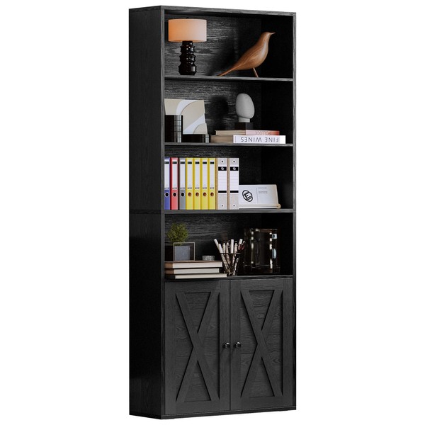 IRONCK Industrial Bookshelves and Bookcases with Doors Floor Standing 6