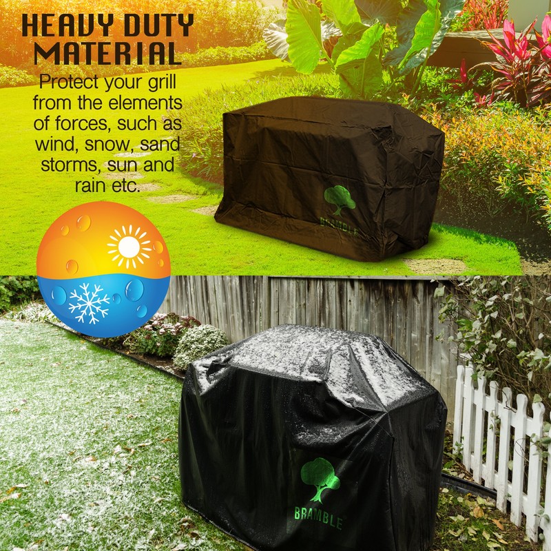 Bramble - XL Universelle Grillabdeckung, 170x117x61cm - Anti-UV, Wasserdicht &