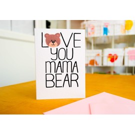 Birthday Card Love You Mama Bear, Mother's Day, Birthday, Valentine's, Just Because, Thanks Mum, For Mum