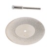 10PCS Thin Diamond Cutting Disc with Rod Round Grinding Sanding