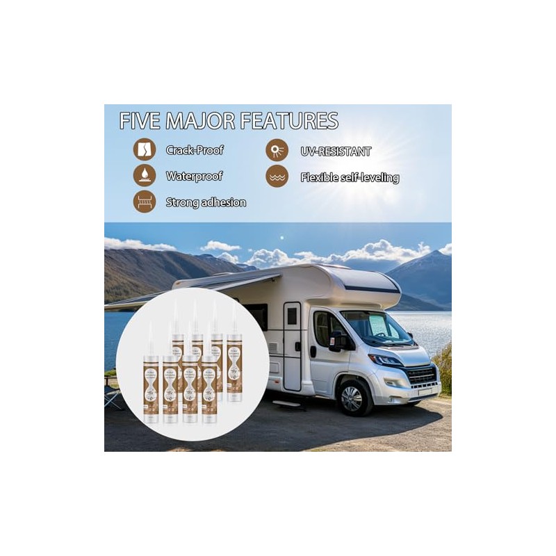 Self-Leveling RV Roof Sealant - Professional Repair & UV Protection
