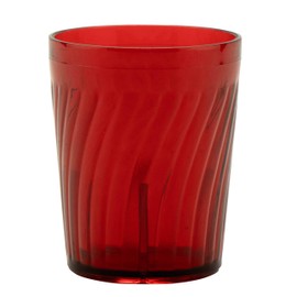 G.E.T. Enterprises 2206-1-R Red 6 oz. Plastic Tahiti Tumblers (Pack of 4)