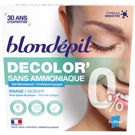 Blondepil Gel Colour Remover Without Ammonia for Face (2 x 25 ml)