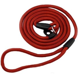 Red Dog Leash Pet Nylon Rope Training Leash Slip Lead Strap Adjustable Traction Collar and Behavior Aids