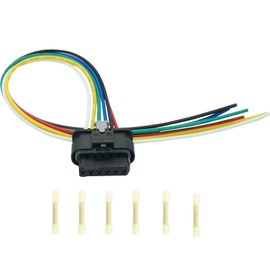 Micarun 6 Wires Tail Lights Connector Wiring Harness Pigtail Plug Fit for Fiat 500X 2016-2022 Replaced OE Number 68285080AA