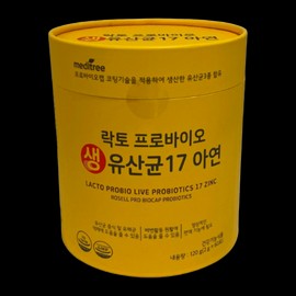 Meditree Large Capacity Whole Family Lactobacillus Lacto Probio Live Lactobacillus 17 Zinc 120g 2 units / 메디트리 대용량 온가족 유산균 락토 프로바이오 생유산균 17 아연 120g 2개