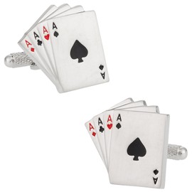 Cuff-Daddy Four Aces Poker Cufflinks with Presentation Box