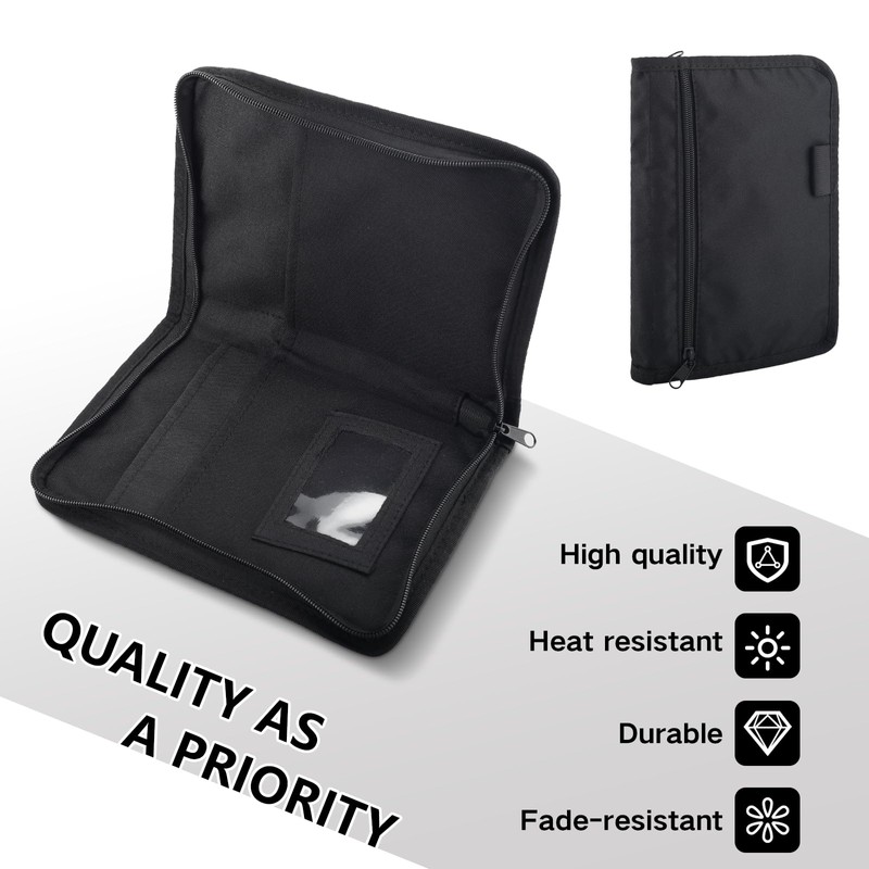 Car Document Holder, Glove Box Organiser with Full-Seal Zipper Pouch